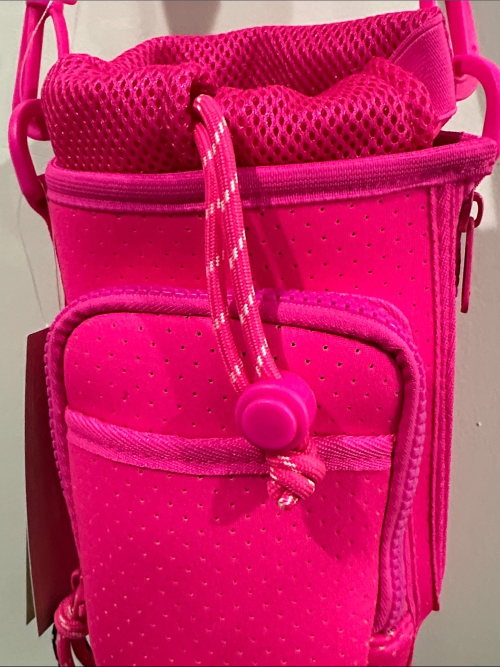 Women's Neoprene Crossbody Bucket Bag - Picture 7 of 12